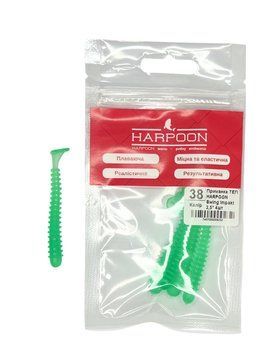 Приманка плаваюча ТЕП HARPOON Swing Impakt 2,5" 4шт 038 Смарагдовий Люмінісцентний