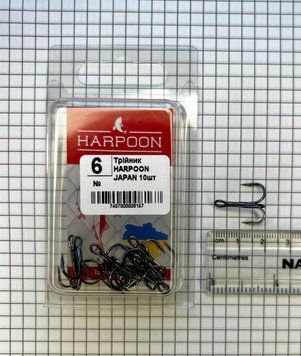 Трійник HARPOON JAPAN 10шт №6