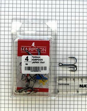 Трійник HARPOON JAPAN 10шт №4