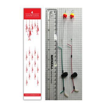 Боковий кивок HARPOON літній КОРОП 2шт 0,5-1,8г Червоний 0,5-2,5г Зелений